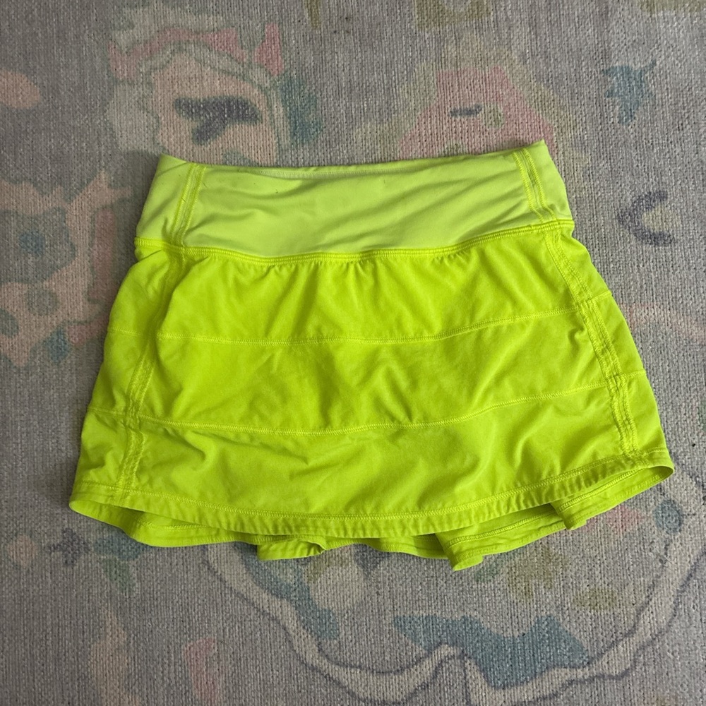 lululemon athletica Neon Yellow Mini Skirt